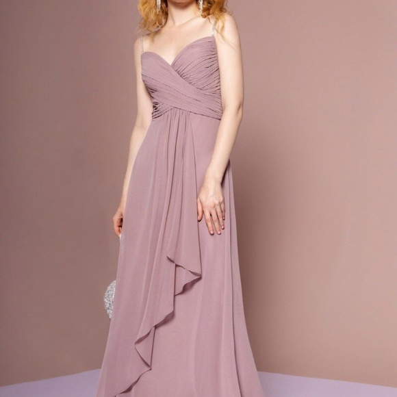 mauve formal gowns